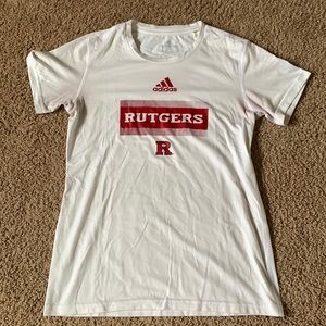 White Aeroready Rutgers Tshirt